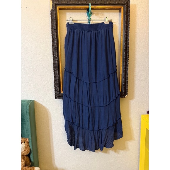 IZ Byer High-Low Navy Blue Skirt - Women's Small - Picture 10 of 10